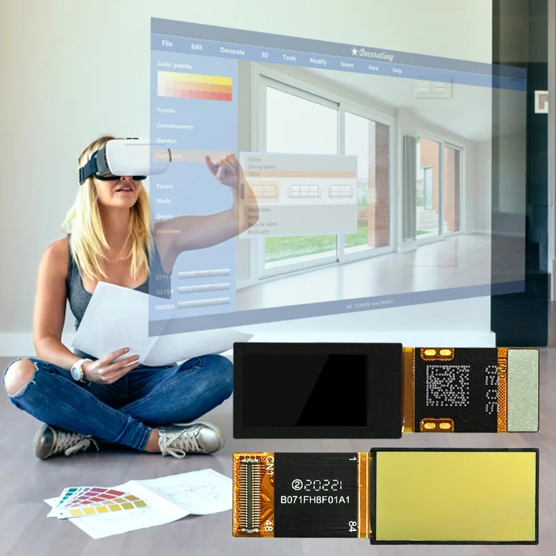 RJOYTEK 0.71 inch FHD 1920*1080 OLED MIPI I2C Interface  VR AR Display Module - Image 6