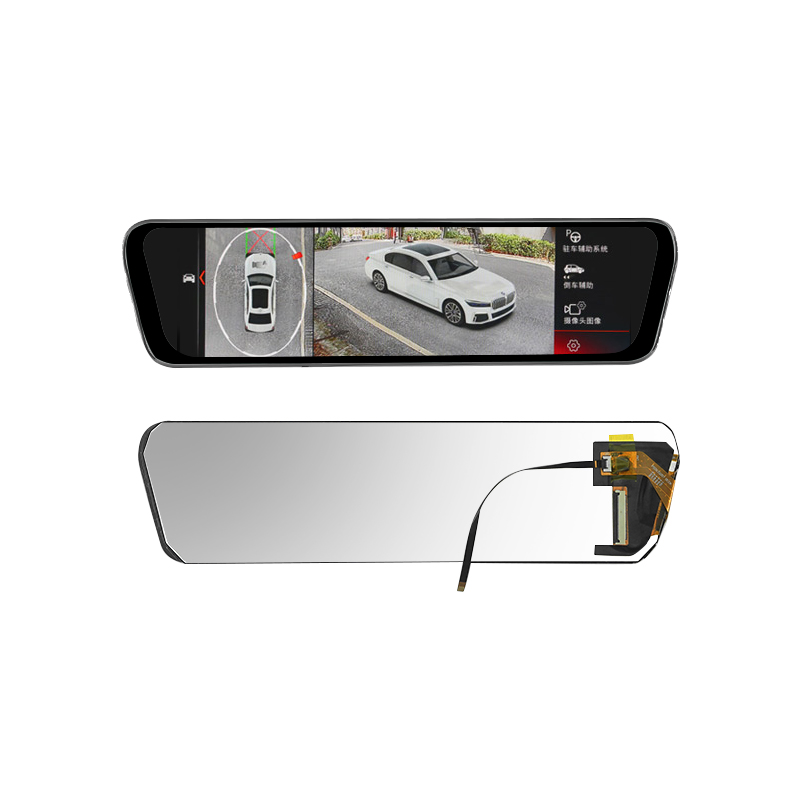 Vehicle front and rear mirror screens