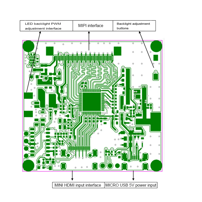 Universal LCD Display Control Board HDMI to MIPI Controller Board Kit - Image 4