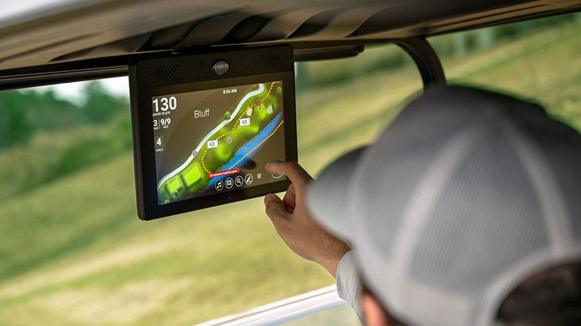 Smart LCD Dashboard in a Golf Cart